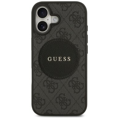 iPhone 17 Guess 4G Circle Classic Logo dėklas su MagSafe – juodas 2