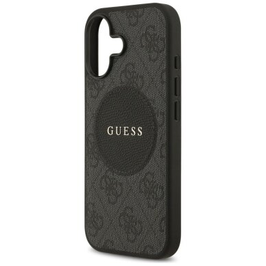 iPhone 17 Guess 4G Circle Classic Logo dėklas su MagSafe – juodas 5