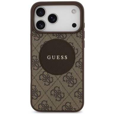iPhone 17 Pro Max Guess 4G Circle Classic Logo dėklas su MagSafe – rudas 2 iPhone 17 Pro Max Guess 4G Circle Classic Logo dėklas su MagSafe – rudas 2