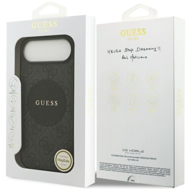 iPhone Air Guess 4G Circle Classic Logo dėklas su MagSafe – juodas 7