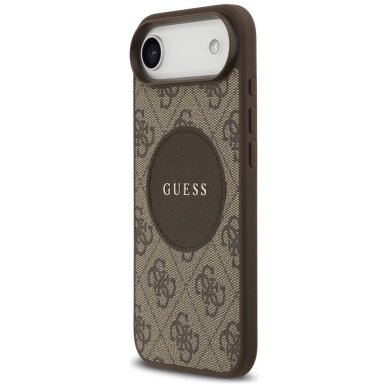 iPhone Air Guess 4G Circle Classic Logo MagSafe dėklas – rudas 1