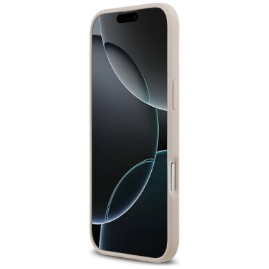 iPhone Air Guess 4G Circle Classic Logo dėklas su MagSafe – rožinis 4