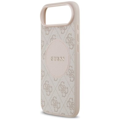 iPhone Air Guess 4G Circle Classic Logo dėklas su MagSafe – rožinis 5