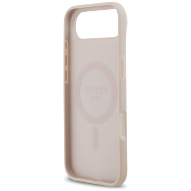 iPhone Air Guess 4G Circle Classic Logo dėklas su MagSafe – rožinis 6