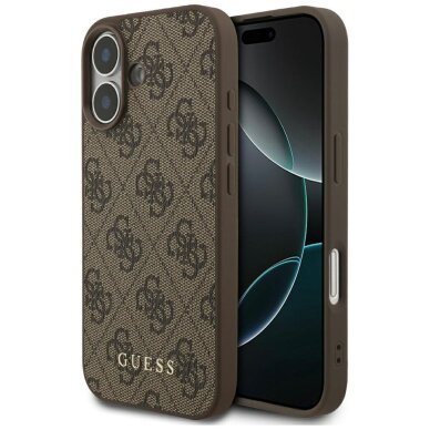 iPhone 17 dėklas Guess 4G Classic – rudas