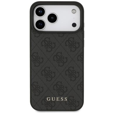 iPhone 17 Pro Max dėklas Guess 4G Classic – juodas 2 iPhone 17 Pro Max dėklas Guess 4G Classic – juodas 2