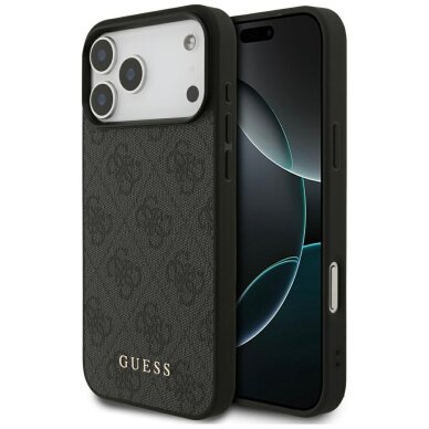 iPhone 17 Pro Max dėklas Guess 4G Classic – juodas