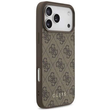 iPhone 17 Pro Max dėklas Guess 4G Classic – rudas 3 iPhone 17 Pro Max dėklas Guess 4G Classic – rudas 3