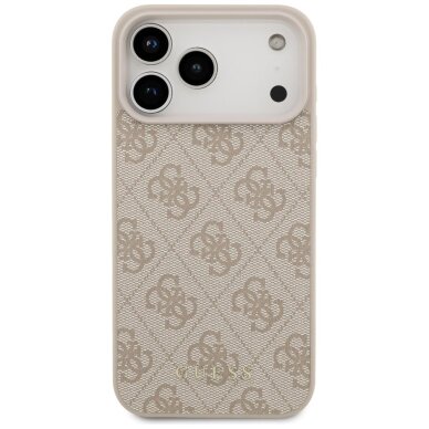 iPhone 17 Pro Max dėklas Guess 4G Classic – rožinis 2 iPhone 17 Pro Max dėklas Guess 4G Classic – rožinis 2