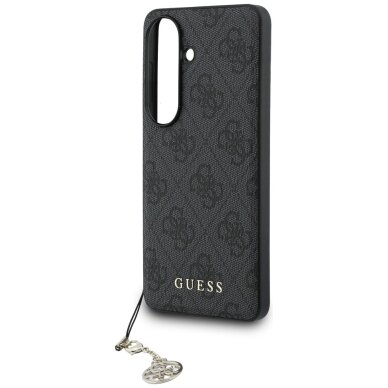 Samsung Galaxy S26 Guess 4G Classic Logo Charm MagSafe dėklas – juodas 4