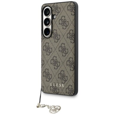 Samsung Galaxy S26 Guess 4G Classic Logo Charm MagSafe dėklas – rudas 1