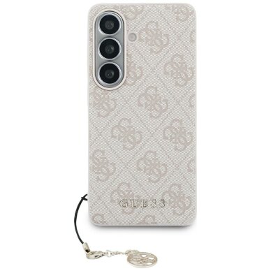 Samsung Galaxy S26 Guess 4G Classic Logo Charm MagSafe dėklas – rožinis