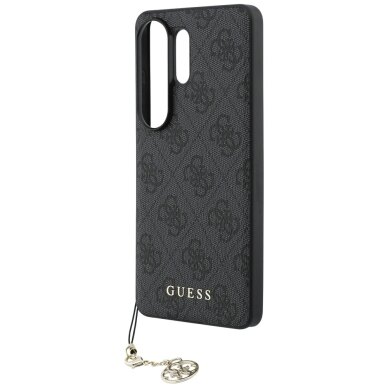 Samsung Galaxy S26 Ultra Guess 4G Classic Logo Charm MagSafe dėklas – juodas 4