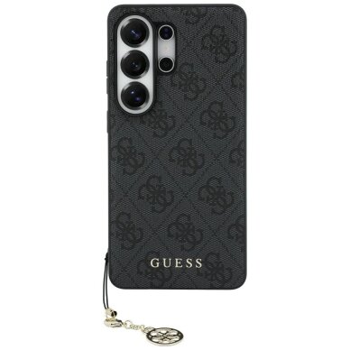 Samsung Galaxy S26 Ultra Guess 4G Classic Logo Charm MagSafe dėklas – juodas