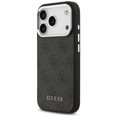 iPhone 17 Pro Guess 4G Classic Logo MagSafe dėklas – juodas 1