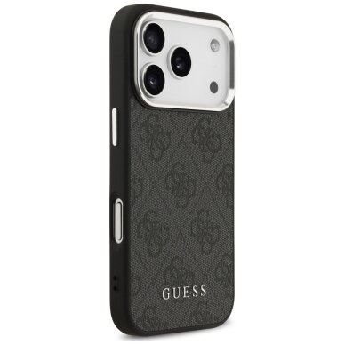 iPhone 17 Pro Guess 4G Classic Logo MagSafe dėklas – juodas 3
