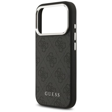 iPhone 17 Pro Guess 4G Classic Logo MagSafe dėklas – juodas 5