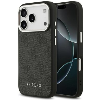 iPhone 17 Pro Guess 4G Classic Logo MagSafe dėklas – juodas iPhone 17 Pro Guess 4G Classic Logo MagSafe dėklas – juodas