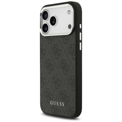 iPhone 17 Pro Max Guess 4G Classic Logo MagSafe dėklas – juodas 1