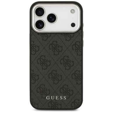 iPhone 17 Pro Max Guess 4G Classic Logo MagSafe dėklas – juodas 2