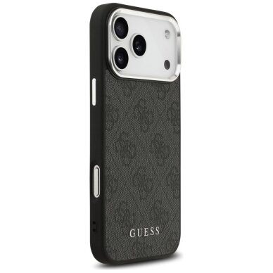 iPhone 17 Pro Max Guess 4G Classic Logo MagSafe dėklas – juodas 3