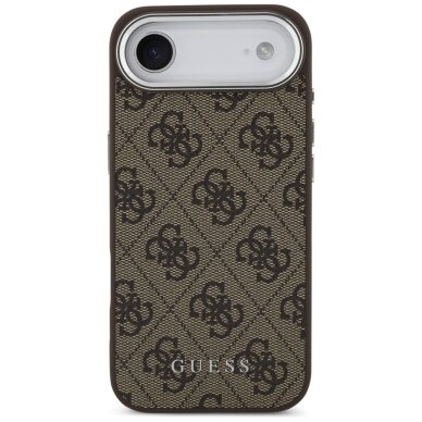 iPhone Air dėklas Guess 4G Classic Logo, MagSafe – rudas 2