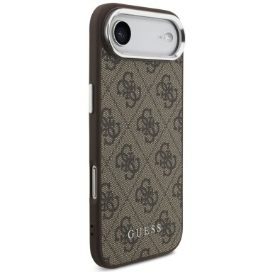 iPhone Air dėklas Guess 4G Classic Logo, MagSafe – rudas 3