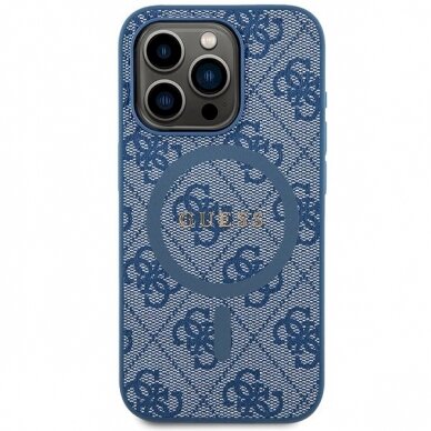 Originalus Guess dėklas 4G Collection Leather Metal Logo MagSafeiPhone 14 Pro - Mėlynas 2 Originalus Guess dėklas 4G Collection Leather Metal Logo MagSafeiPhone 14 Pro - Mėlynas 2