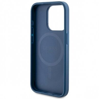 Originalus Guess dėklas 4G Collection Leather Metal Logo MagSafeiPhone 14 Pro - Mėlynas 6 Originalus Guess dėklas 4G Collection Leather Metal Logo MagSafeiPhone 14 Pro - Mėlynas 6