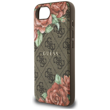 iPhone 16e – Guess 4G Flowers Print MagSafe dėklas - Rudas 5