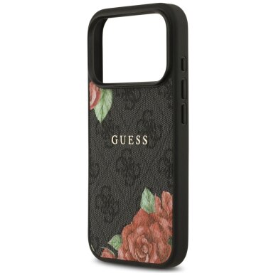 iPhone 17 Pro Max Guess 4G Flowers Print dėklas su MagSafe – juodas 5 iPhone 17 Pro Max Guess 4G Flowers Print dėklas su MagSafe – juodas 5
