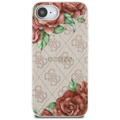 iPhone 16e – Guess 4G Flowers Print MagSafe dėklas - Rožinis 2