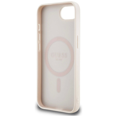 iPhone 16e – Guess 4G Flowers Print MagSafe dėklas - Rožinis 6