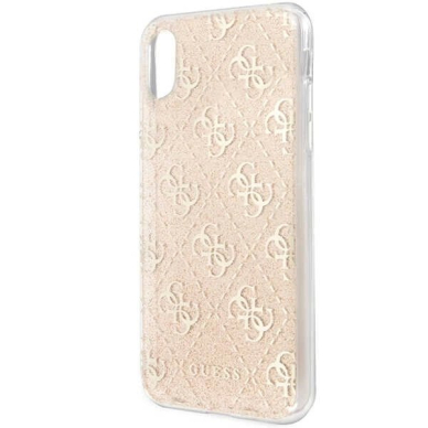 Guess 4G Glitter iPhone X/Xs Dėklas - Auksinis 2 Guess 4G Glitter iPhone X/Xs Dėklas - Auksinis 2