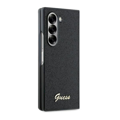 Guess 4G Glitter Script Dėklas skirtas Samsung Galaxy Z Fold 6 - Juodas 4