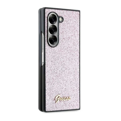 Guess 4G Glitter Script Dėklas Samsung Galaxy Z Fold 6 - rožinis 4 Guess 4G Glitter Script Dėklas Samsung Galaxy Z Fold 6 - rožinis 4