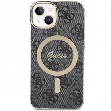 Dėklas Guess 4G MagSafe case for iPhone 14 Plus - Juodas 1