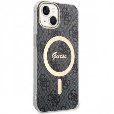 Dėklas Guess 4G MagSafe case for iPhone 14 Plus - Juodas 2