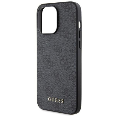 Dėklas Guess 4G Metal Auksinis Logo iPhone 15 Pro Max - Pilkas 5 Dėklas Guess 4G Metal Auksinis Logo iPhone 15 Pro Max - Pilkas 5