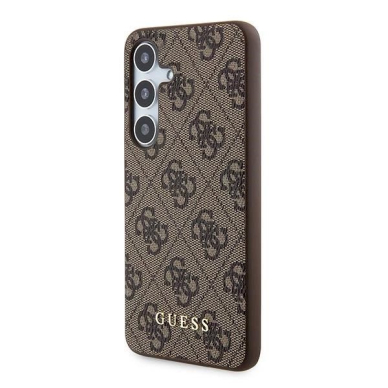 Guess 4G Metal Gold Logo Dėklas Samsung Galaxy A35 - Rudas 1 Guess 4G Metal Gold Logo Dėklas Samsung Galaxy A35 - Rudas 1