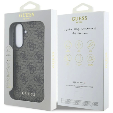 Guess 4G Metal GOLD LOGO Dėklas skirtas Samsung Galaxy A56 - Rudas 6