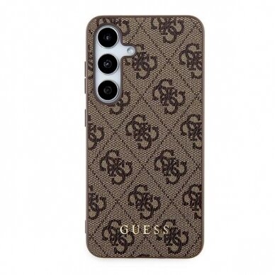 Guess 4G Metal Gold Logo Dėklas Samsung Galaxy S24 - Rudas 2 Guess 4G Metal Gold Logo Dėklas Samsung Galaxy S24 - Rudas 2