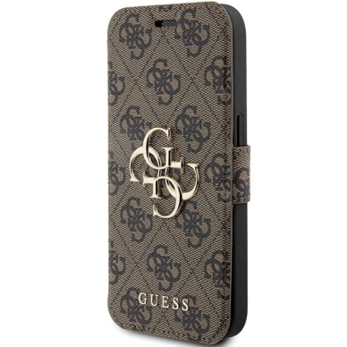 Originalus Guess dėklas 4G Metal LogoiPhone 15 Pro - Rudas 1 Originalus Guess dėklas 4G Metal LogoiPhone 15 Pro - Rudas 1