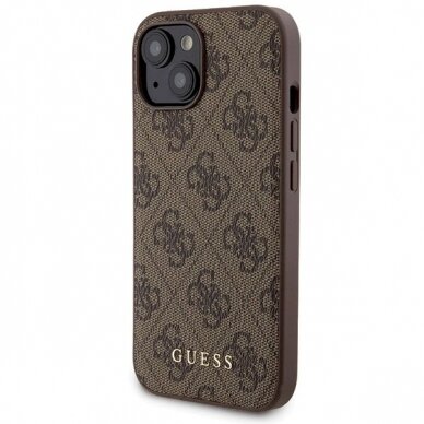 Guess 4G Metal Logo Dėklas set iPhone 15 + 5000mAh MagSafe power bank - Rudas 1 Guess 4G Metal Logo Dėklas set iPhone 15 + 5000mAh MagSafe power bank - Rudas 1