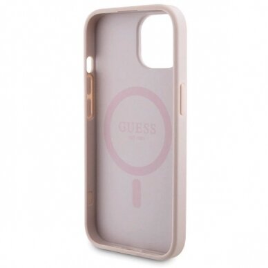 Guess 4G Metal Logo Dėklas set iPhone 15 + 5000mAh MagSafe power bank - Rožinis 6 Guess 4G Metal Logo Dėklas set iPhone 15 + 5000mAh MagSafe power bank - Rožinis 6