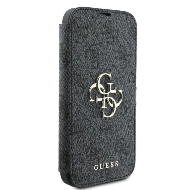 iPhone 16 Plus – Guess 4G Metal Logo dėklas - Juodas 3
