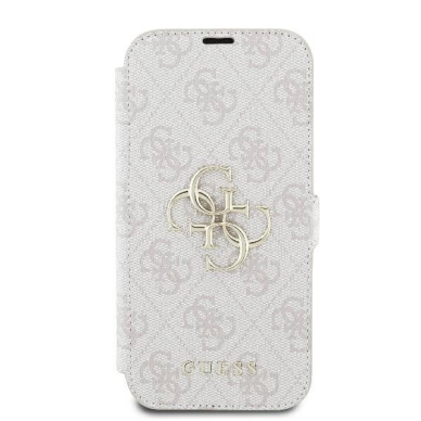 iPhone 16 Plus – Guess 4G Metal Logo dėklas - Rožinis 2