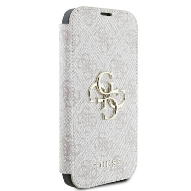 iPhone 16 Plus – Guess 4G Metal Logo dėklas - Rožinis 3