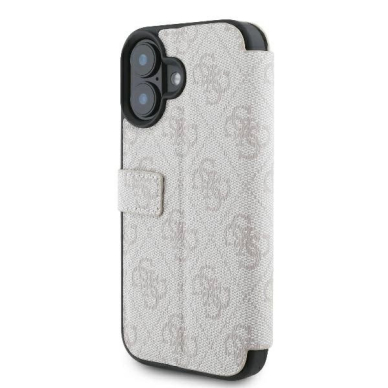 iPhone 16 Plus – Guess 4G Metal Logo dėklas - Rožinis 4