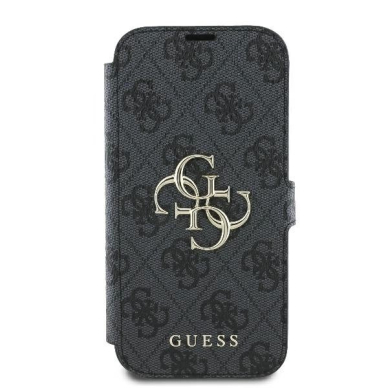 iPhone 16 Pro – Guess 4G Metal Logo dėklas - Juodas 2